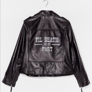 Till death do us part biker jacket